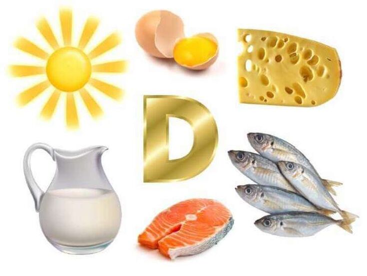 vitamino D produktuose potencijai